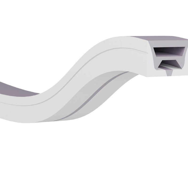 JS-JAS Top View Top View Verticle Bend Flexible Silicon Linear Profile For Strip 161-JAS-F2014