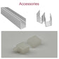 JS-JAS Top View 3D Top View 3D Verticle Bend Flexible Silicon Linear Profile For Strip 162-JAS-F2020