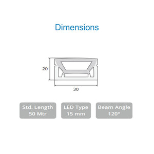 JS-JAS Top View Top View Verticle Bend Flexible Silicon Linear Profile For Strip 163-JAS-F3020