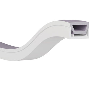 JS-JAS Top View Top View Verticle Bend Flexible Silicon Linear Profile For Strip 163-JAS-F3020