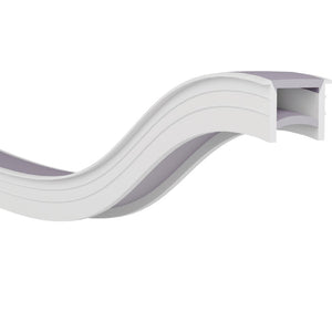 JS-JAS Top View Top Cover Side Bend Flexible Silicon Linear Profile For Strip 164-JAS-F1512