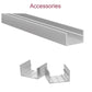 JS-JAS Top View Top Cover Side Bend Flexible Silicon Linear Profile For Strip 166-JAS-F2620