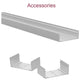 JS-JAS Top View Top Cover Side Bend Flexible Silicon Linear Profile For Strip 167-JAS-F3620