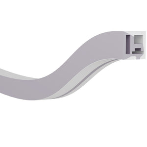 JS-JAS Side View Side View Side Bend Flexible Silicon Linear Profile For Strip 171-JAS-F1212