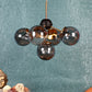 ELIANTE Black and Gold Iron candiler - 1717-5LP