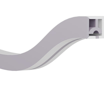 JS-JAS Side View Side View Side Bend Flexible Silicon Linear Profile For Strip 172-JAS-F1616