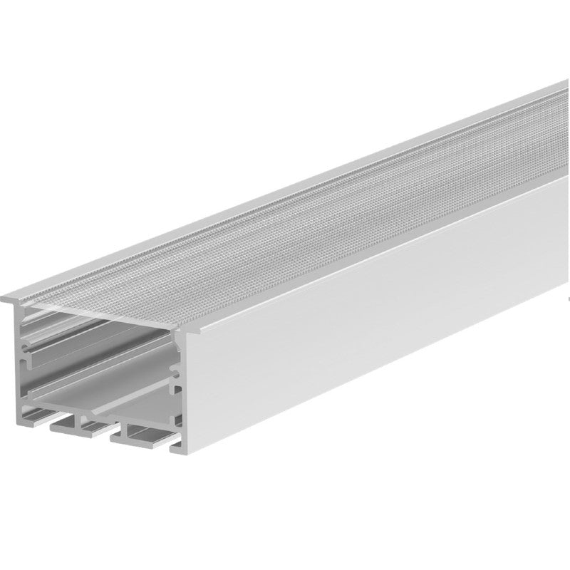 JS-JAS Prismatic Diffuser Alluminium Profile For Strips Recessed 176-JAS-R5032