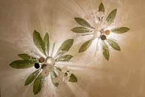 Frangipani Grove Glass Flush Chandelier – A Botanical Statement for Modern Ceilings