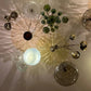 Amber Canopy Glass Wall Chandelier – An Illuminated Botanical Wall Sculpture