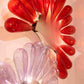 Ember Bloom Glass Wall Chandelier – A Radiant Botanical Sculpture in Hand-Blown Glass