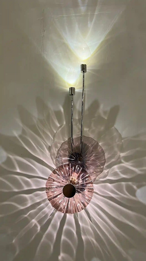 Water Lily Glass Cascade Chandelier – A Tiered Statement for Double-Height Interiors