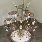Water Lily Glass Cascade Chandelier – A Tiered Statement for Double-Height Interiors