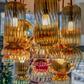 Sovereign Ember Glass Cluster Chandelier – An Antique-Inspired Statement for Dining & Foyer Spaces