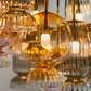 Sovereign Ember Glass Cluster Chandelier – An Antique-Inspired Statement for Dining & Foyer Spaces