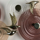 Windsong Ripple Glass Wall Chandelier – An Illuminated Sculpture with Gilded Birds in Flight