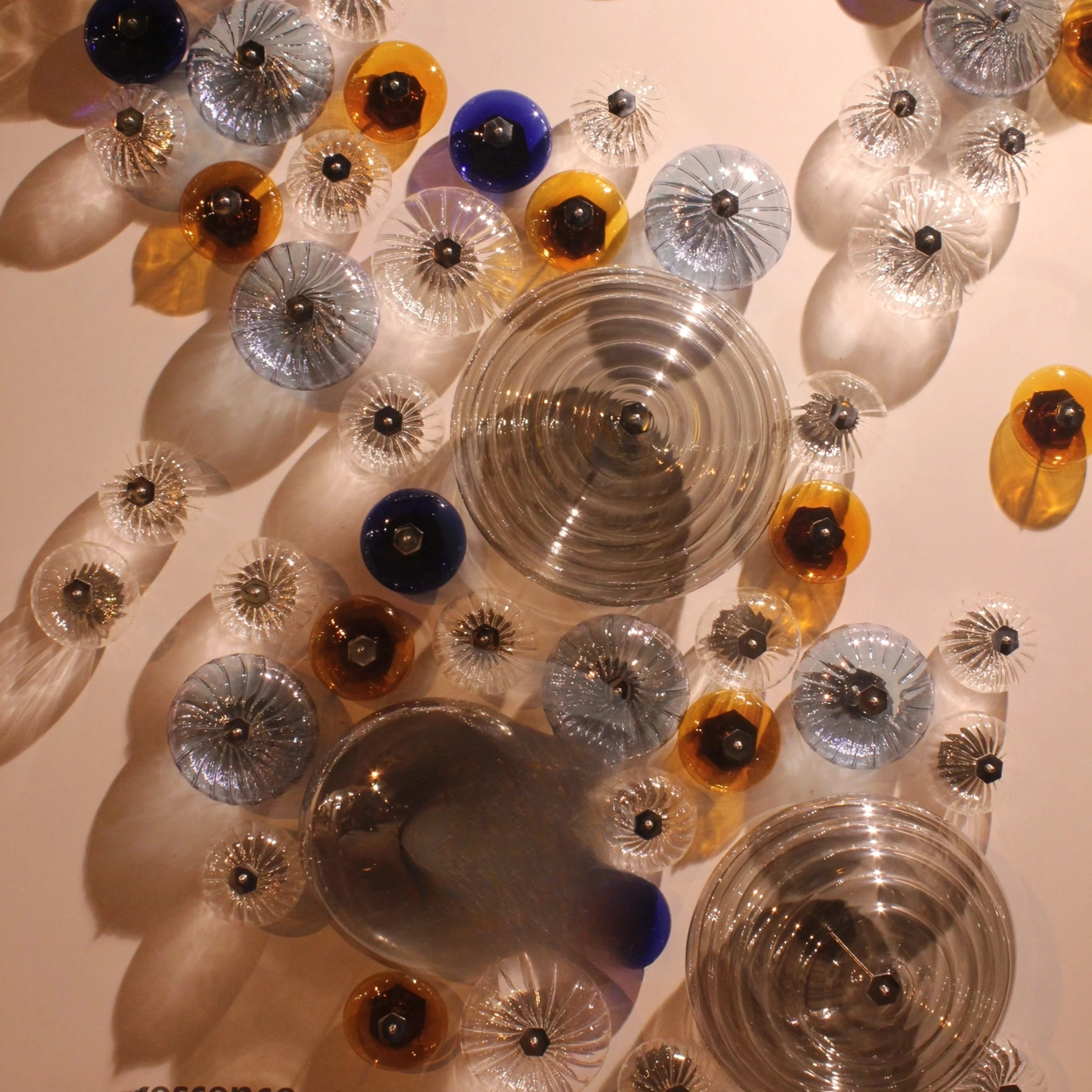 Effervescent Glass Orb Wall Chandelier – A Playful Cluster in Hand-Blown Glass and Mirror