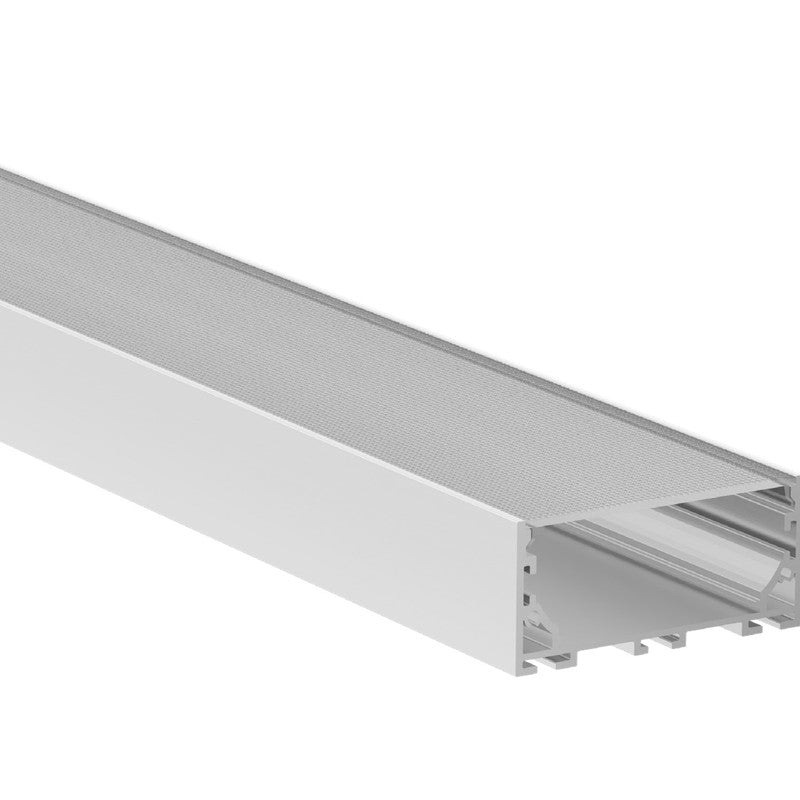 JS-JAS Prismatic Diffuser Alluminium Profile For Strips Surface 179-JAS-S7635