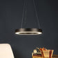 Black Metal Hanging Light 18-INCH-ACRYLIC-THALI-LED-BK-HL