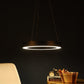 Black Metal Hanging Light 18-INCH-ACRYLIC-THALI-LED-BK-HL