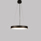 Black Metal Hanging Light 18-INCH-ROUND-CIRCLE-BK-HL