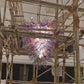 Cascade Glass Art Chandelier – Handcrafted Elegance in Blown Glass Design