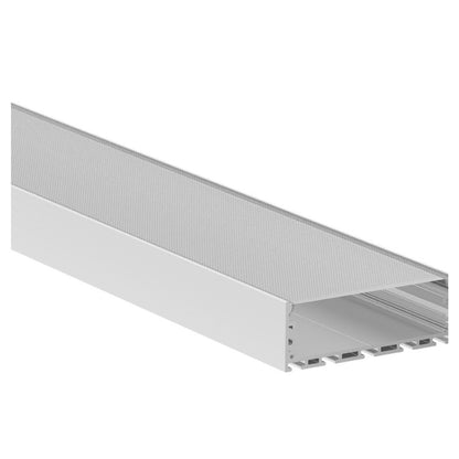 JS-JAS Prismatic Diffuser Alluminium Profile For Strips Surface 183-JAS-S9835