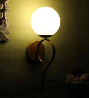 Ambra Gold Iron Wall Light  | E27 holder | Included Bulb | Eliante by Jainsons Lights
