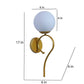 Ambra Gold Iron Wall Light  | E27 holder | Included Bulb | Eliante by Jainsons Lights