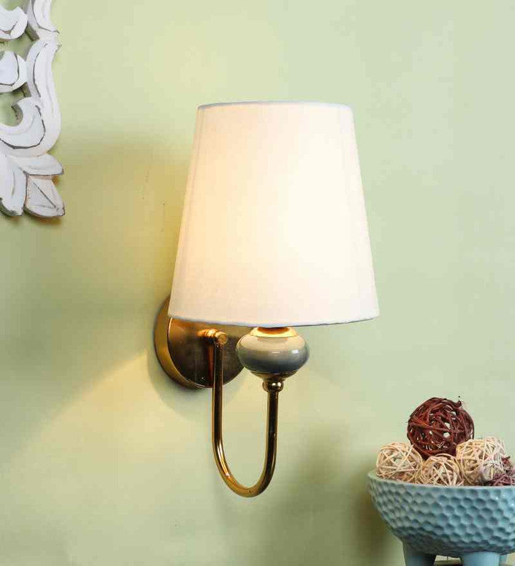 Orluna Gold Iron Wall Light  | E27 holder | Included Bulb | Eliante by Jainsons Lights