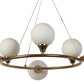1906-1Lp Eliante Black And Gold Modern Hangings  - Without Bulb