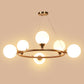 1909-6Lp Eliante Gold Modern Chandeliers  - Without Bulb