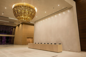 Luxury Perforated Metal Chandelier – Custom Dome Design for Double-Height Spaces