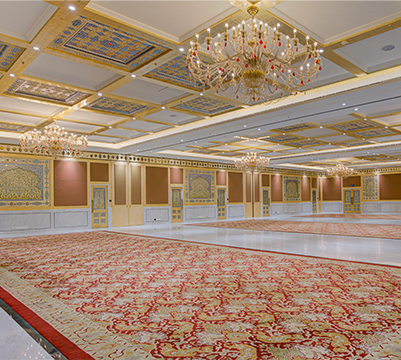 Imperial Gold Multi-Tier Chandelier with Red Crystal Drops – Premium Palace-Style Lighting