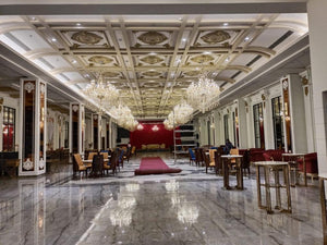 Majestic Ballroom Crystal Chandelier – Multi-Tier Gold Luxury Lighting