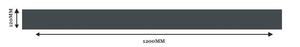 Modern IP67 LED Wall Light – Dark Anthracite Finish -Custom Sizes Available