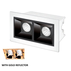 2 Led Linear Gold Reflector Linea 30 Linear Laser Spot Light 5w ALLN5S