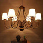 Vynex Gold Iron Chandelier  | E27 holder | Included Bulb | Eliante by Jainsons Lights