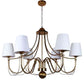 Vynex Gold Iron Chandelier  | E27 holder | Included Bulb | Eliante by Jainsons Lights