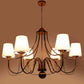 Vynex Gold Iron Chandelier  | E27 holder | Included Bulb | Eliante by Jainsons Lights