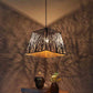 Shyvora Black and Gold Iron Chandelier  | E27 holder | Included Bulb | Eliante by Jainsons Lights