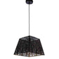 Shyvora Black and Gold Iron Chandelier  | E27 holder | Included Bulb | Eliante by Jainsons Lights