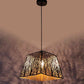 Shyvora Black and Gold Iron Chandelier  | E27 holder | Included Bulb | Eliante by Jainsons Lights