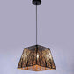 Shyvora Black and Gold Iron Chandelier  | E27 holder | Included Bulb | Eliante by Jainsons Lights