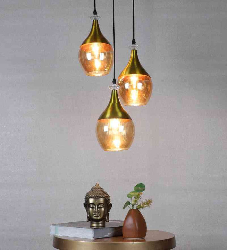 Fexora Black Iron Chandelier  | E27 holder | Included Bulb | Eliante by Jainsons Lights