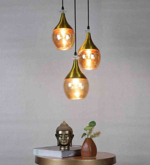 Fexora Black Iron Chandelier  | E27 holder | Included Bulb | Eliante by Jainsons Lights