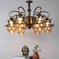 Zyphira Gold Iron Chandelier  | E27 holder | Included Bulb | Eliante by Jainsons Lights