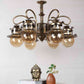 Zyphira Gold Iron Chandelier  | E27 holder | Included Bulb | Eliante by Jainsons Lights