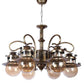 Zyphira Gold Iron Chandelier  | E27 holder | Included Bulb | Eliante by Jainsons Lights
