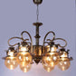 Zyphira Gold Iron Chandelier  | E27 holder | Included Bulb | Eliante by Jainsons Lights