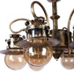Zyphira Gold Iron Chandelier  | E27 holder | Included Bulb | Eliante by Jainsons Lights
